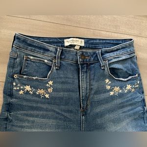 Abercrombie & Fitch Floral Jeans